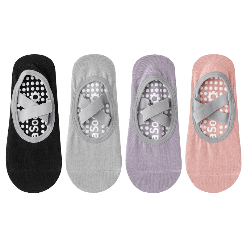 XUEXIMAN Yoga Socks for Women, Short Summer Socks, Professional Non-Slip Silicone Indoor Fitness Dance Beginner Pilates Sports Socks