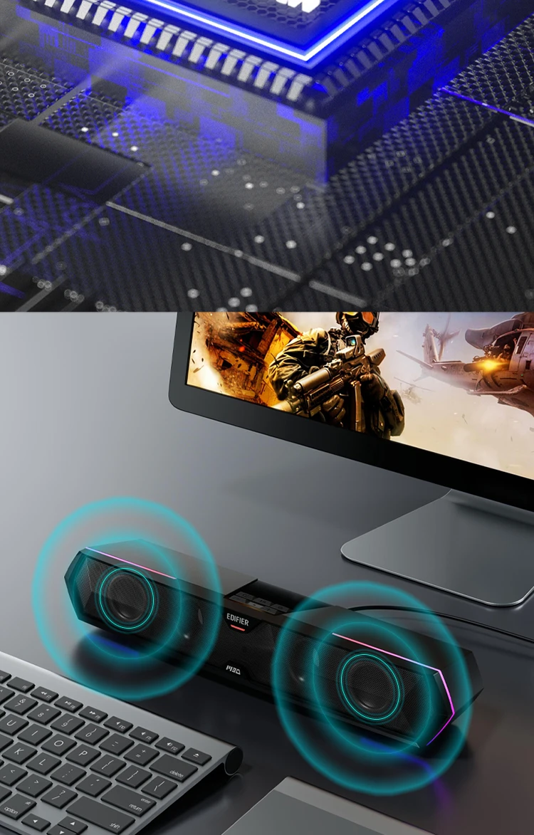 Edifier EDIFIERM30 computer audio speaker home desktop desktop notebook game speaker Bluetooth 5.3 RGB cool light effect black Edifier EDIFIERM30 computer audio speaker home desktop desktop notebook game speaker Bluetooth 5.3 RGB cool light effect black