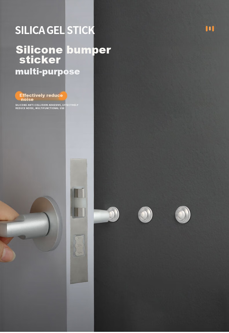 Modouyu Anti-Collision Stickers, Silicone Furniture Cabinet Door Bumper Pads, Handle Anti-Collision Particles, Refrigerator Transparent Anti-Collision Gadget, 50 Pieces 1