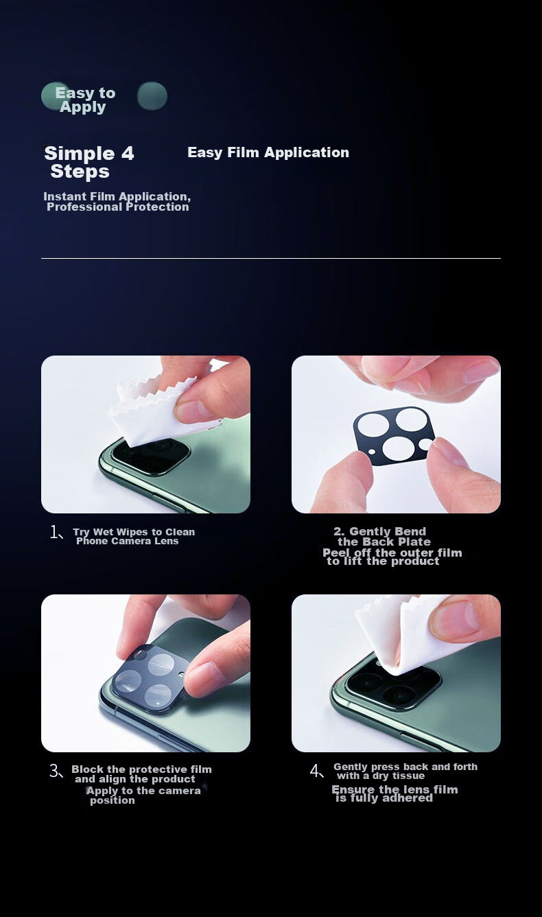 DIVI [2-Pack] Lens Protector for Huawei P50 Pro, Full Coverage High-Definition Glass Anti-Scratch Wear-Resistant Protective Film for Huawei Smartphone Camera 10