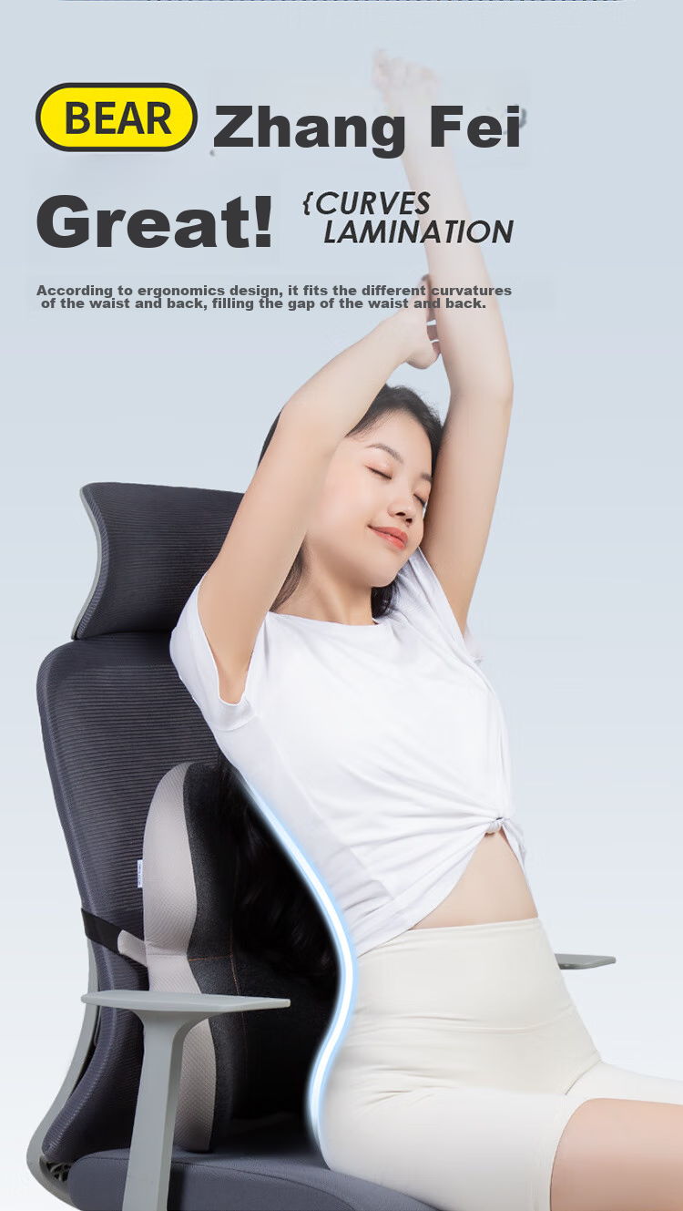 JAGO Lumbar Support Cushion Pillow Backrest for Office Chair, Car Seat, And Long Sitting to Provide Back Support 6