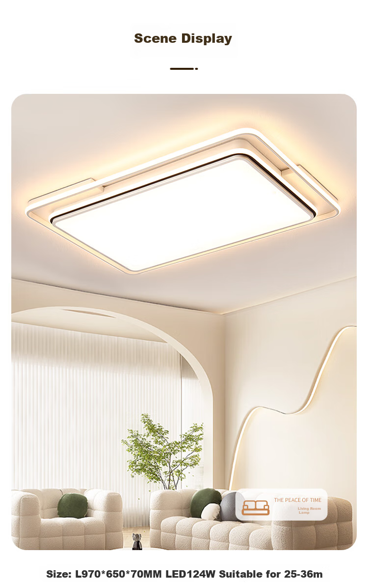 NVC LED Tri-Color Dimmable Ceiling Light Main Bedroom Lamp 2026 High-End Nordic Style Linear Light 11