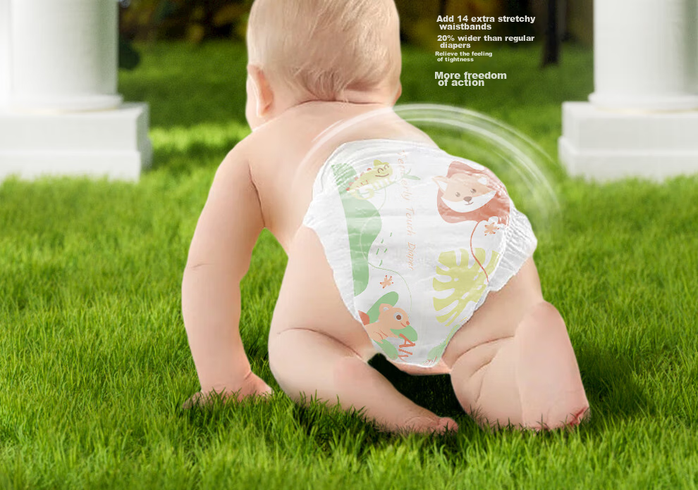 Aiweier Alvin [No Carbamide Amide Detected] Fantasy Forest Ultra-Thin Diapers, Newborn Size NB, 26 Pieces 14