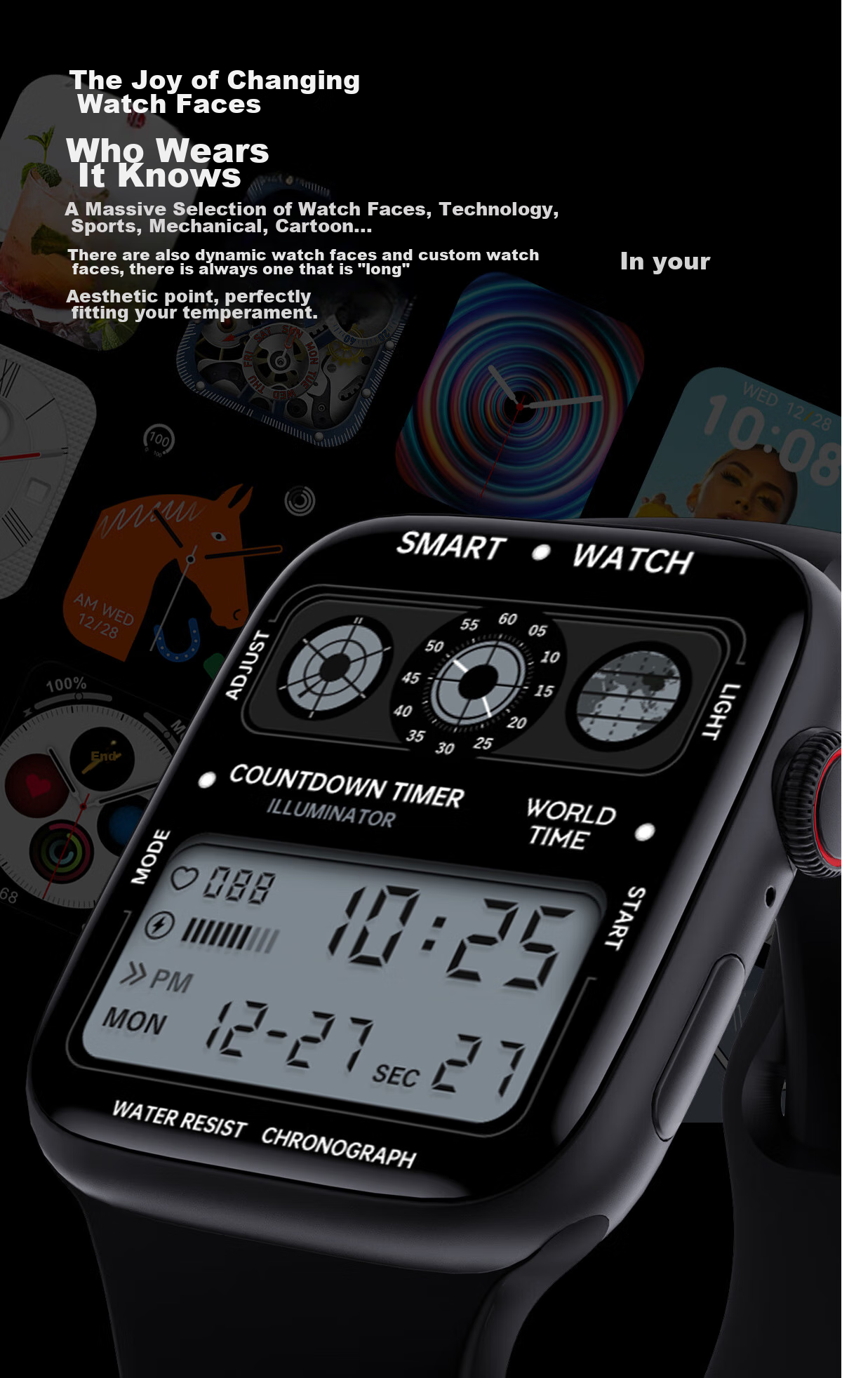 AELVO Smart Watch Phone for Children 6-12 Years Old, Elementary School Students, Teenagers, SIM Card Compatible, Video Calls, Positioning, Suitable for Boys And Girls 8