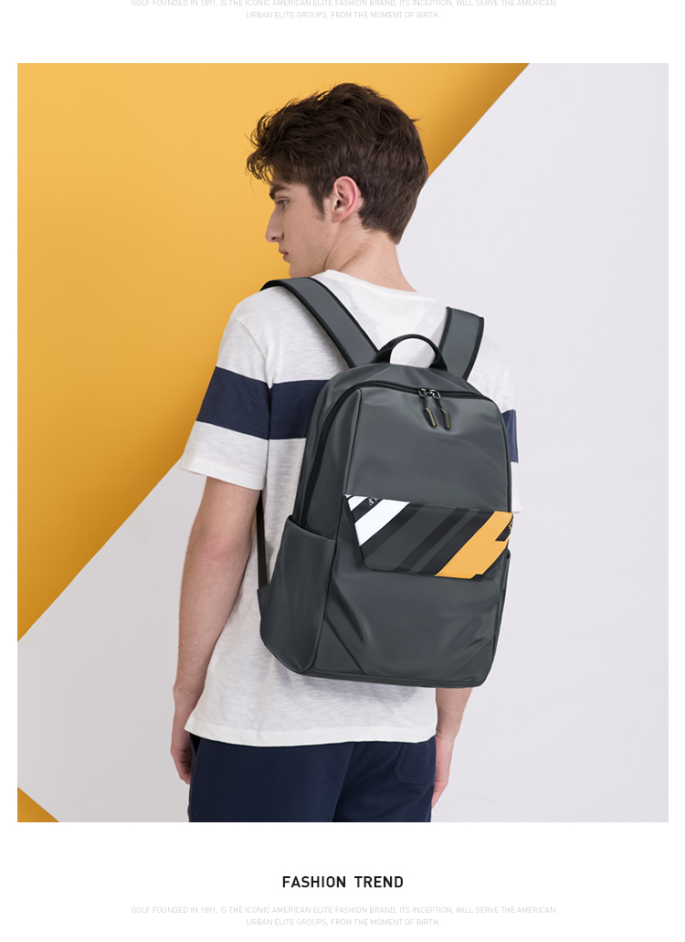 GOLF Backpack for Men, Water-Resistant Travel Backpack, 15.6-Inch Laptop Bag, Student Schoolbag, Commuter Business Trip Backpack 39