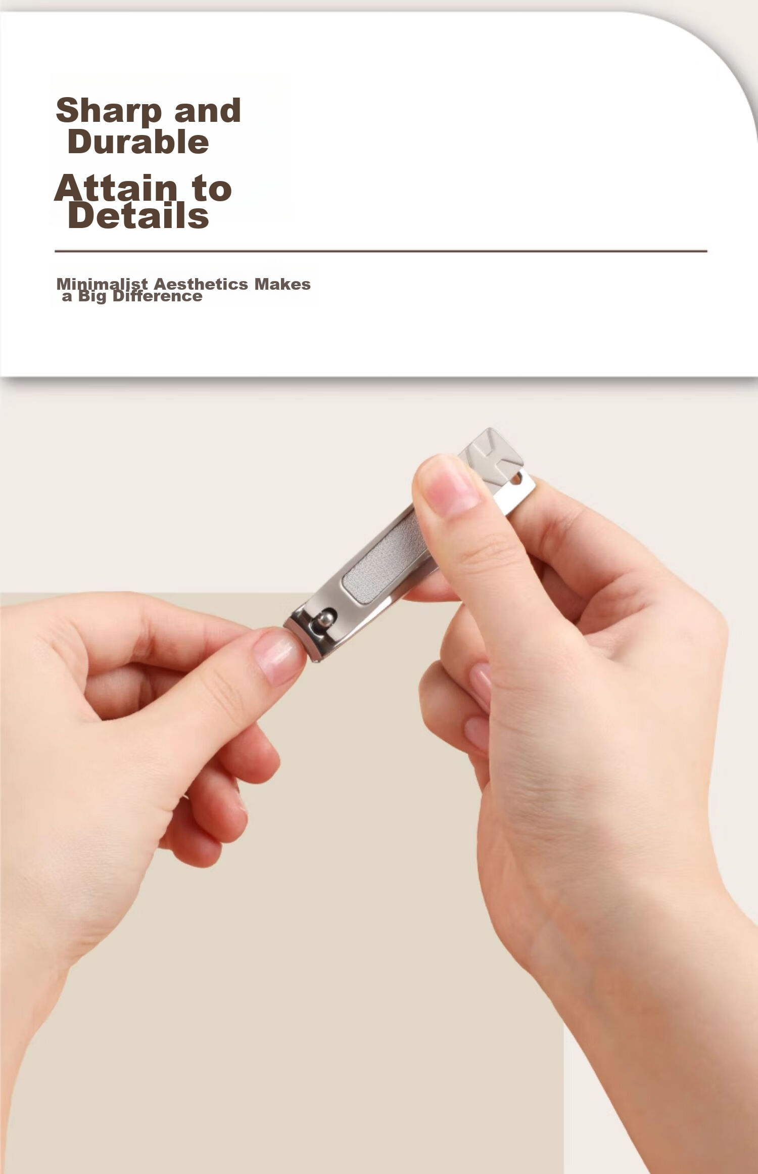 GAERUO Nail Clipper Set with Anti-Splash Design, Including Straight Nail Clipper, Diagonal Nail Clipper, And Ear Pick 7