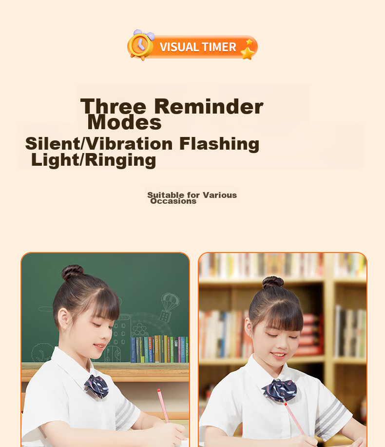 QT-TIMER Visual Timer Alarm Clock, 2026 New Model for Students, Wake-Up Aid, Electronic Clock, Self-Discipline Countdown Timer, Time Management Tool, Birthday Gift for Boys And Girls 18