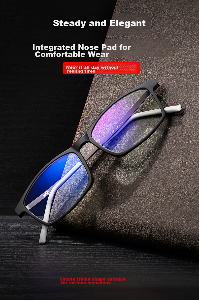 BUZZ Anti-Blue Light Reading Glasses for Men, High Definition Japanese Imported Lenses, Ultra-Light Titanium Frame Reading Glasses for Women, Elderly, And Fathers 7