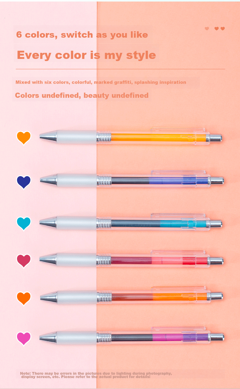 Deli Acrylic Color Gel Pen Marker Ins Style Painting Pen for Primary and Secondary Students DIY Acrylic Paint Layerable Color Markers 6pcs/Box SA552 3
