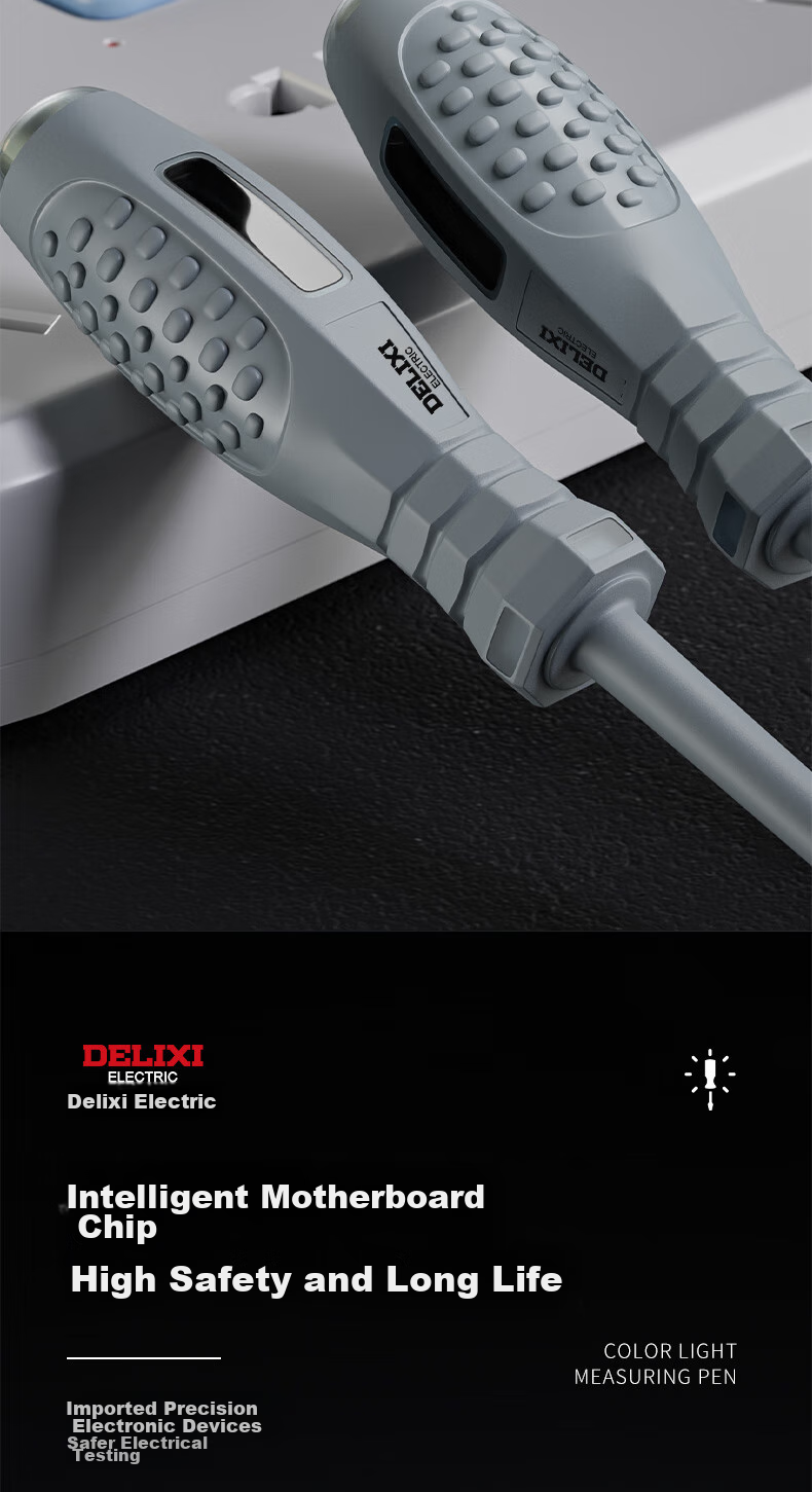 DELIXI Electric Pen for Electricians, Smart Wire Tester, Leakage Detector, Voltage Tester Pen, High-Strength Screwdriver, Electric Pe 11