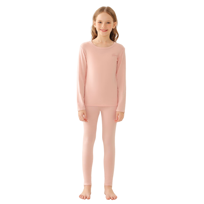Langsha Children's Pajamas, Boys And Girls Modal Sleepwear, Big Kids Modal All-Season Style, Teenagers' New Air Conditioning Home Wear Set