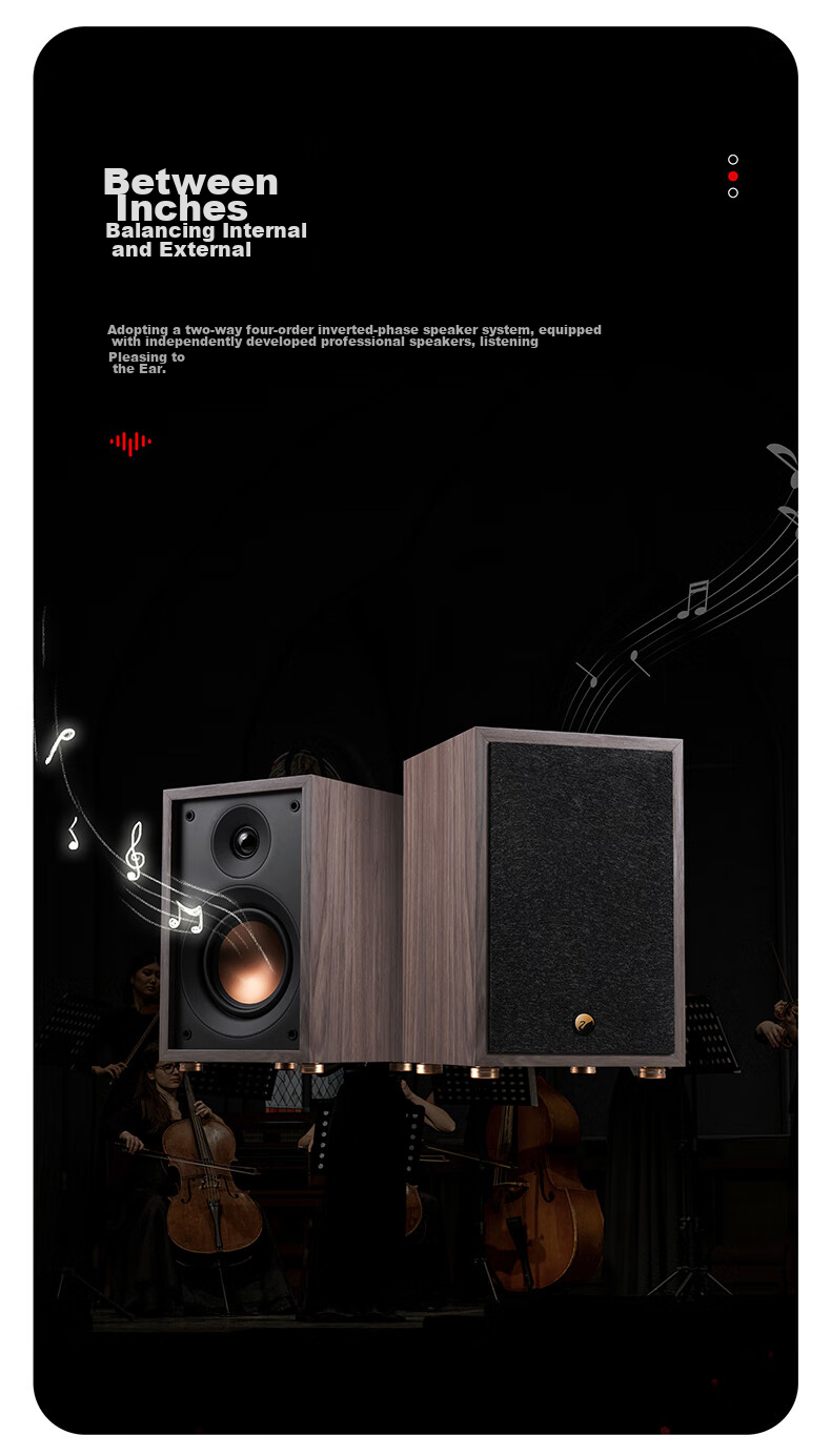 HiVi Oasis Passive HiFi Speakers, High-Fidelity Bookshelf HIFI Audio System for Living Room, Study, TV And Computer, Requires Amplifier 3