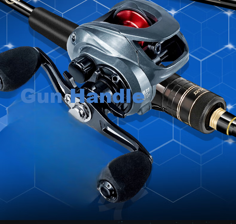 Erciyuan Lure Rod High Carbon Versatile Long-Casting Quick-Adjust 2.13m ML Action Bass Snakehead Rod Gun Handle Right-Handed Set 3