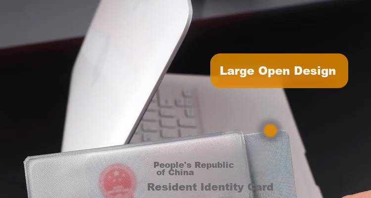 DiLe Transparent Frosted Card Holder for ID Cards, IC Cards, Social Security Cards, Bus Cards, Membership Cards, Protective Case 6513 (Pack of 40) 21