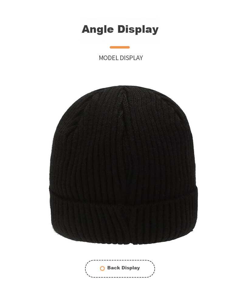GLO-STORY Winter Knitted Hat for Men And Women with Fleece Lining, Warm Neck Gaiter, Thickened Wool Hat with Ear Protection, Cold-Proof Gray Cap 8