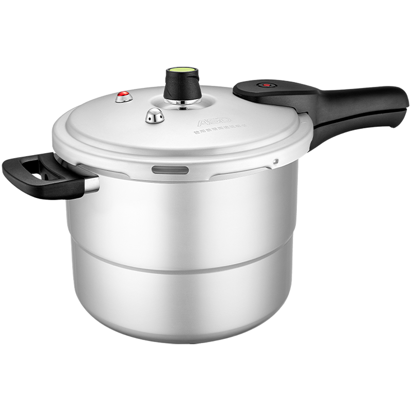 ASD Aluminum Alloy Explosion-Proof Pressure Cooker with Six Safety Features, 7.4L Capacity, for Open Flame Use, Includes Steamer Rack YL24T2WG