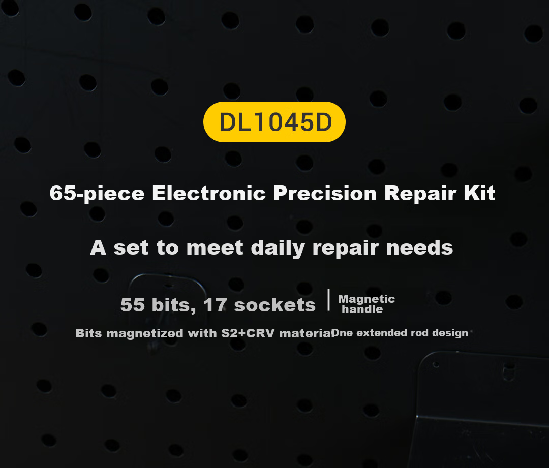 Deli Multifunctional Precision Repair Electronic Screwdriver Set, 65 Pieces, Mobile Phone Repair Screwdriver Kit 2