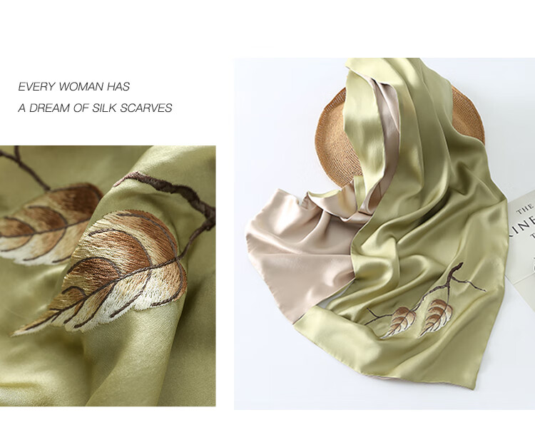 Shanghaigushi Silk Scarf for Women, Double-Layer Embroidery, 100% Mulberry Silk, Gift Box for Mom on Mid-Autumn Festival, Birthday Present, Purple And White 16