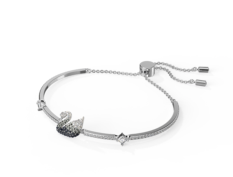 SWAROVSKI SWAN Black and White Gradient Swan Bracelet Women's New Year Birthday Gift 5614119 3
