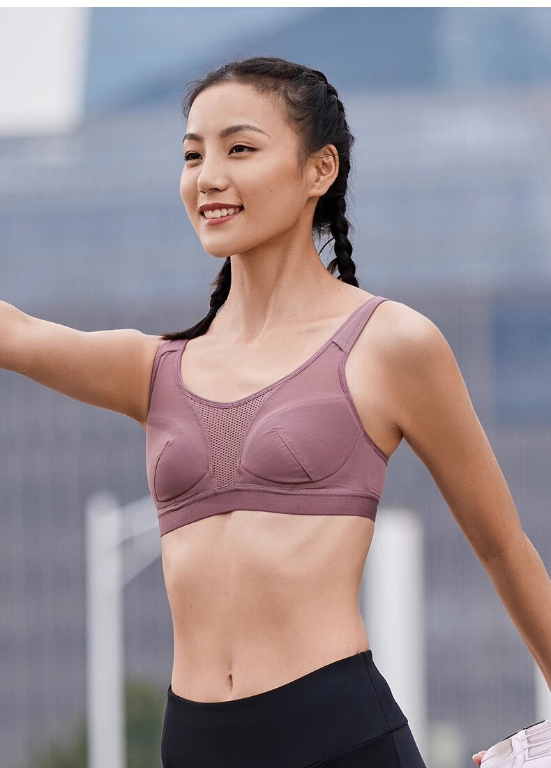 DECATHLON Women's Sports Bra for Running, Shock-Absorbing, Push-Up, Fitness RUNW-4116380M (C-D Cup) 16