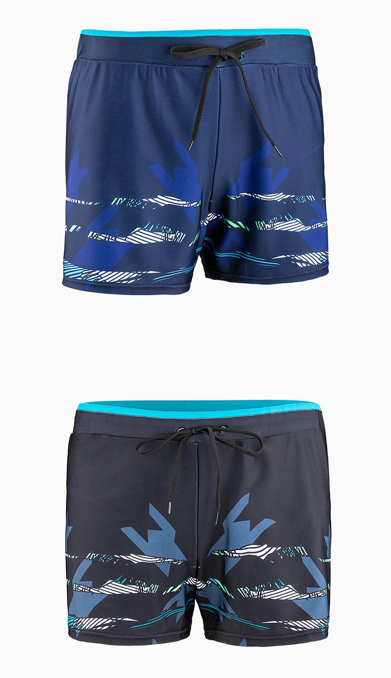 Yuke Men's Swim Trunks Anti-Embarrassment Loose Fit Boxer Shorts Swimming Pants Hot Spring Swimwear Beachwear with Nose Clip and Earplug Storage Bag Black L (110-130 Jin) 8