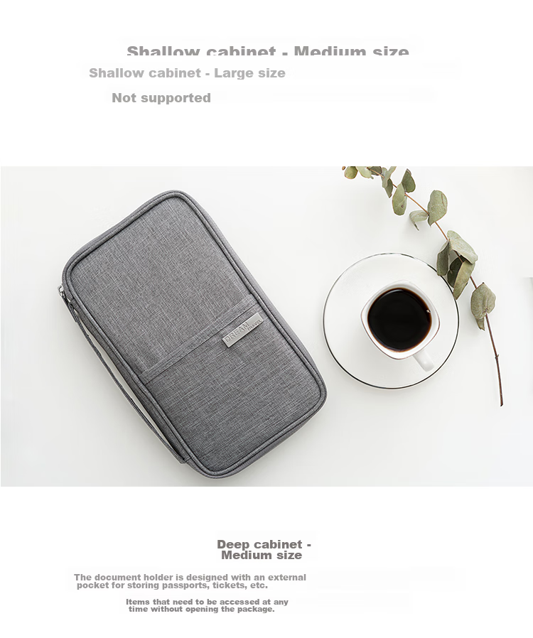 Youjialiangpin Anti-Theft Passport Holder, ID Document Holder, Travel Organizer Bag, High-End Wallet And Ticket Protector REII 2