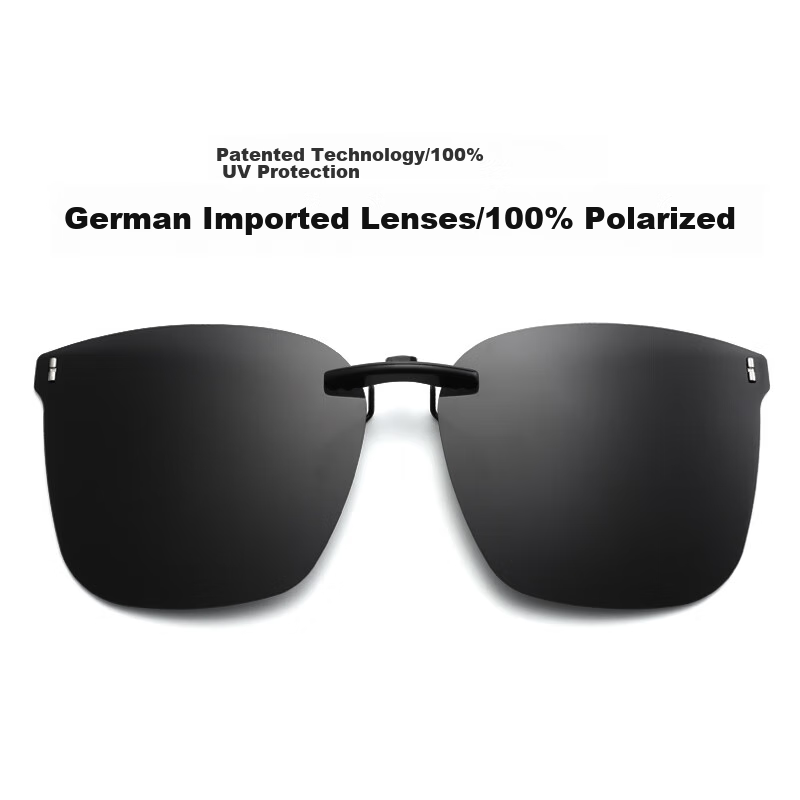 LESCA LUNETIER Polarized Clip-On Sunglasses for Men, Adjustable Prescription Sunglasses, Driving And Fishing Specific, Flip-Up Style for Wome