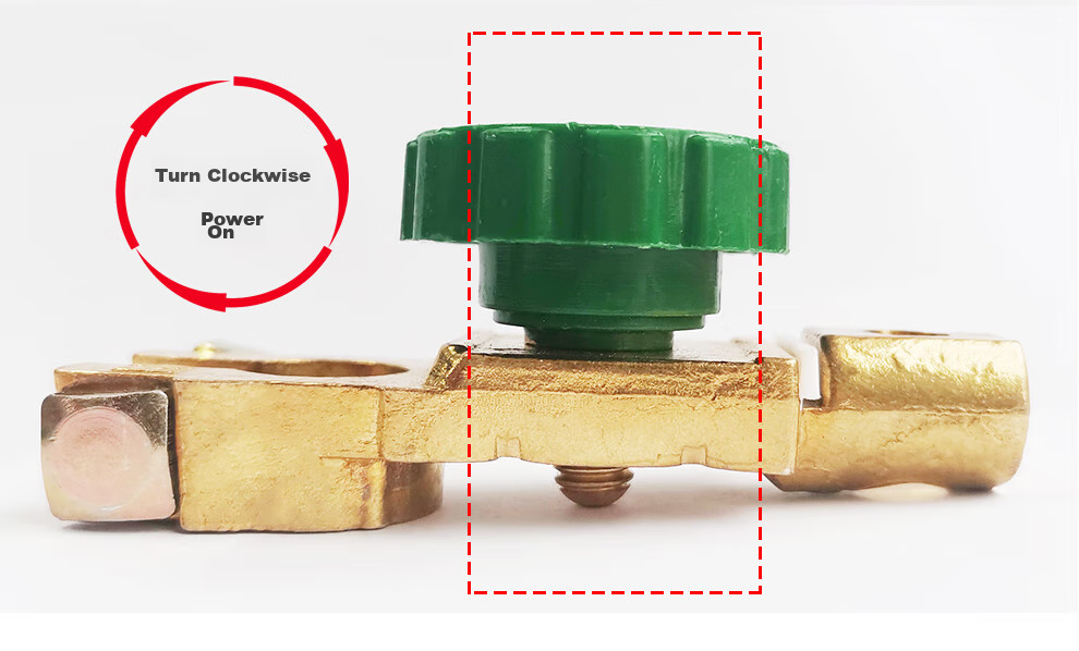 QL Car Battery Disconnect Switch, Anti-Leakage, Low Battery, Brass Terminal Post, 16-17mm 5