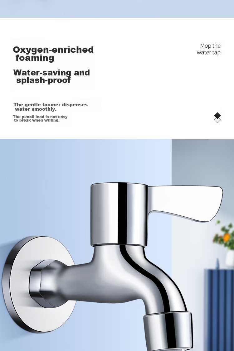 CVBAB Mop Sink Faucet, Single Cold Quick-Open Tap, Extended Faucet for Mop Sink CV3512 6