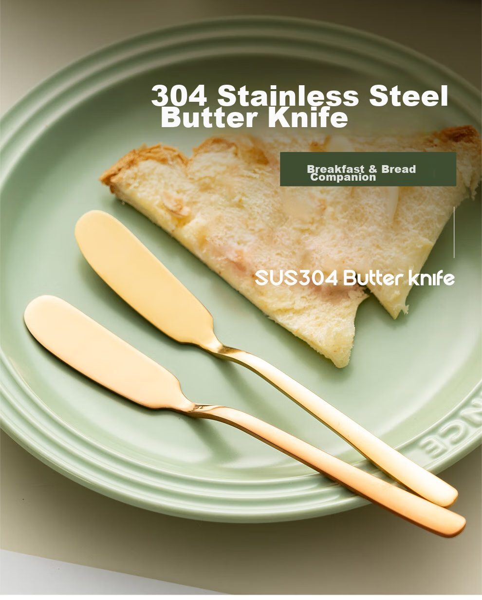 Onlycook Stainless Steel Butter Knife, Jam Spreader, Bread Toast Spreaders, Cheese Knives for Western Cuisine 1