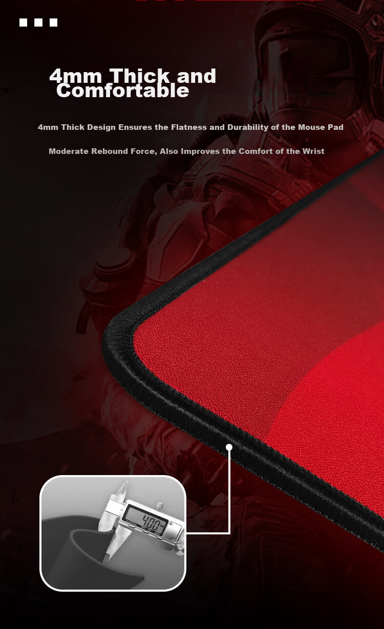 Dareu Gaming Mouse Pad Large FPS Saturn Balanced Control Mat 460x400x4mm Thickened Edges CS:GO/WASD Desk Mat 6