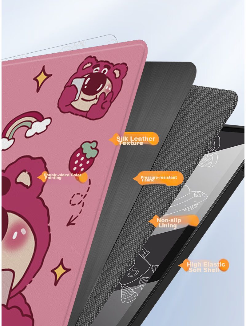 Yingkaida Compatible with Huawei MatePad Air 11.5-Inch, Universal Fit for MatePad 24/23 Models, 11.5-Inch Protective Case, Cartoon Anti-Drop Tablet Cover, Strawberry Bear Design, 2023 Model 5