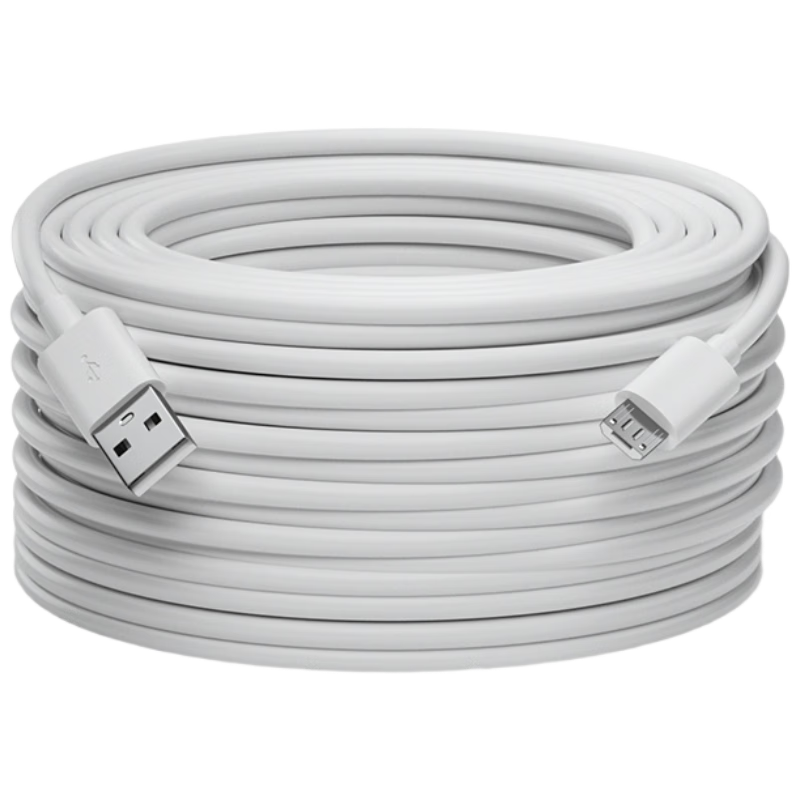Nengshi Extension Cable for Xiaomi Camera, 360 Surveillance Extension Power Cord, Micro Android USB Extension Cord for Dash Cam, Phone Charging Cable, 3 Meters