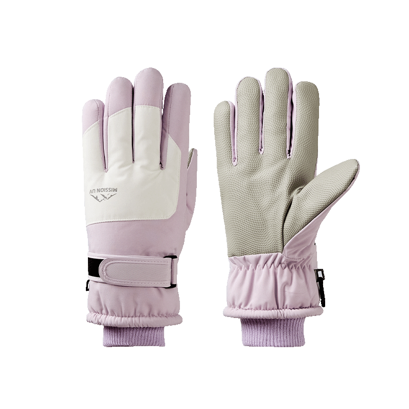 MISSION UV Women's Thermal Gloves Autumn Winter Thickened Fleece Outdoor Skiing Cycling Electric Bike Windproof Cold Resistant Touchscreen Gloves