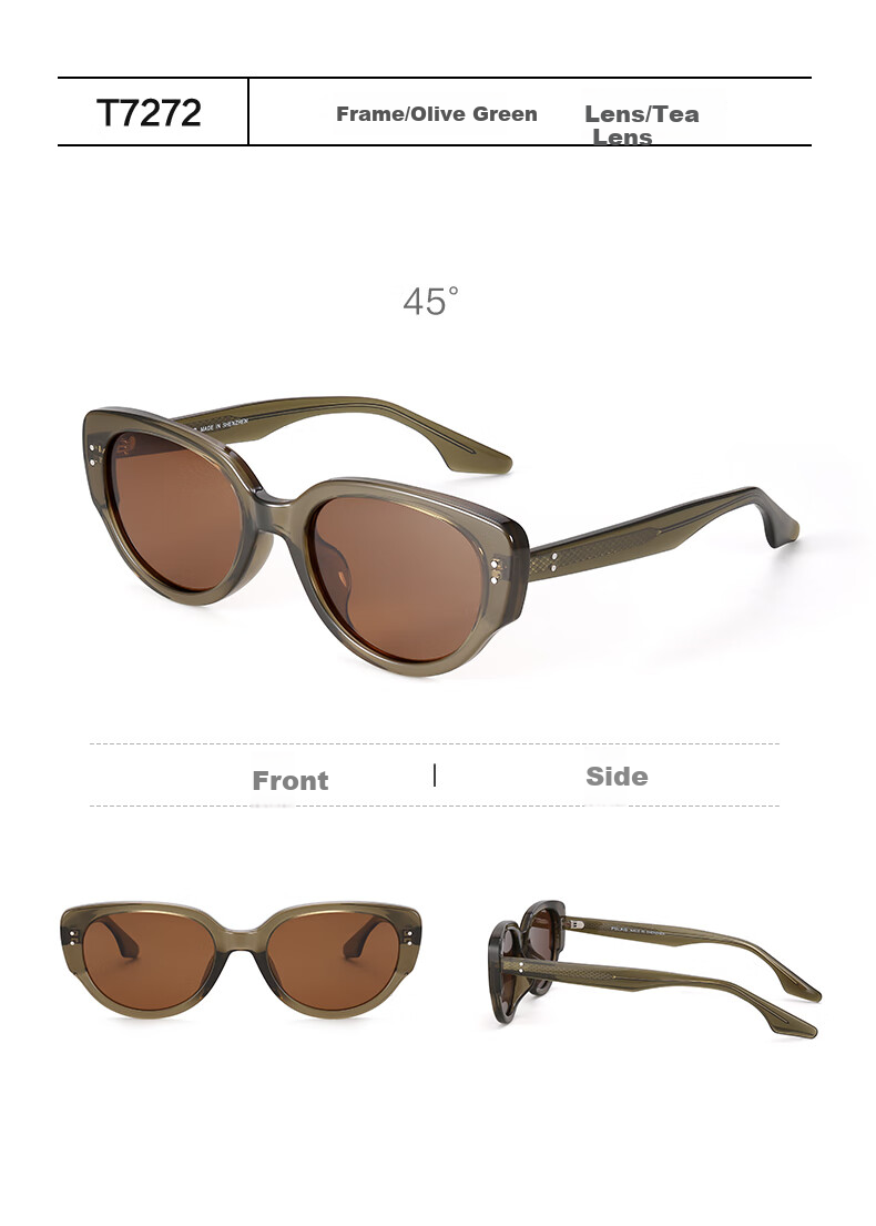 Pulais Cat Eye Sunglasses for Men And Women, UV Protection, Polarized, High Definition, Sun Protection, Driving, High-End Fashion Trendy 28