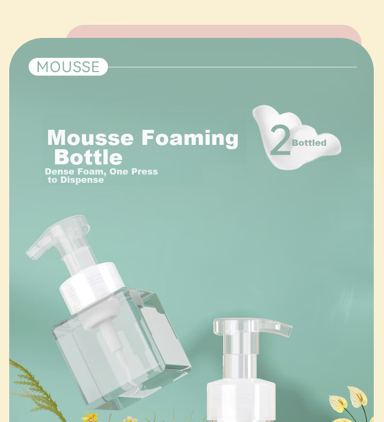 Chense Foaming Bottle, Foam Hand Soap Dispenser, Pump Mousse Bottle, Shampoo And Shower Gel Empty Bottle, Foaming Bottle 1