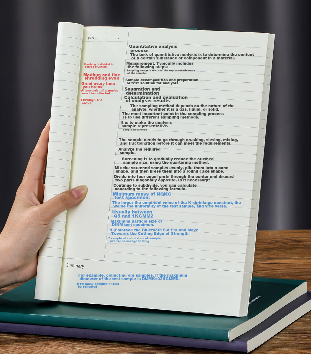 Jiaranheng Cornell Notebook B5 Thickened 5R Efficient Memory Mind Map for College Students' Review, Postgraduate Entrance Exam Preparation And Study Notes - Ruled Lines - Blue 10