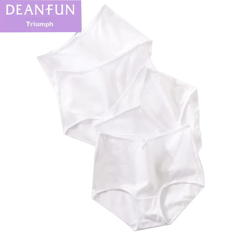 Женские трусы Deanfun, элегантные однотонные, удобные, с высокой эластичностью, 4 шт. в подарочной упаковке, размер XL