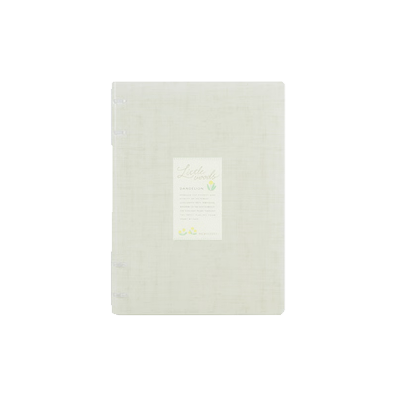 KOKUYO Littlewoods Series Four-Hole Loose-Leaf Notebook with Replaceable Pages, B5/40 Pages Ruled, Floral Yellow, 1 Book, WSG-RUNP81LS
