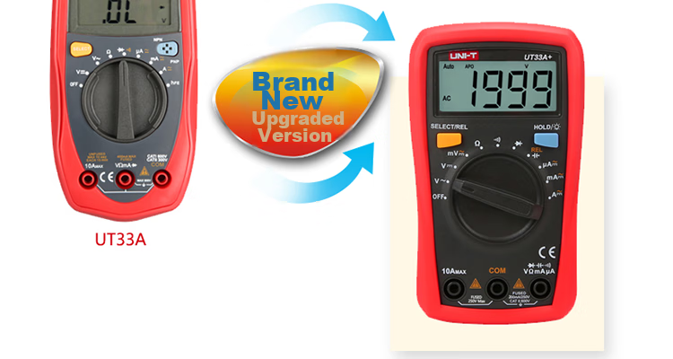 UNI-T UT33A+ Pocket Digital Multimeter, High-Precision Burn-Proof Multimeter, Electrician's Meter, Multi-Purpose Meter for Home Use 29