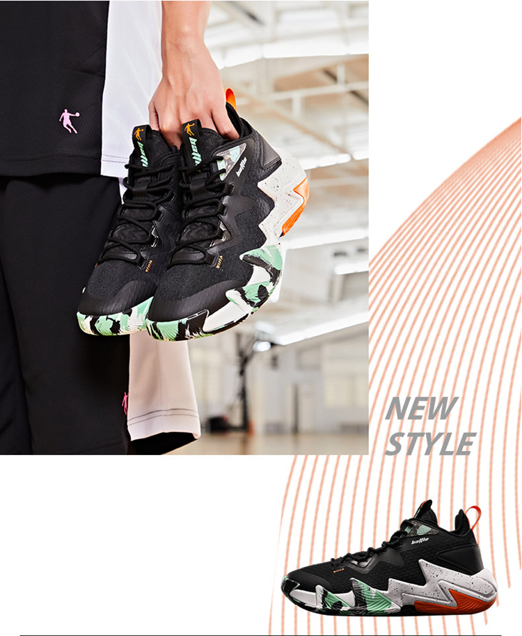 Jordan Basketball Shoes Men's Mesh Break Shadow 2 High-Top Durable Practical Student Sports Shoes 14