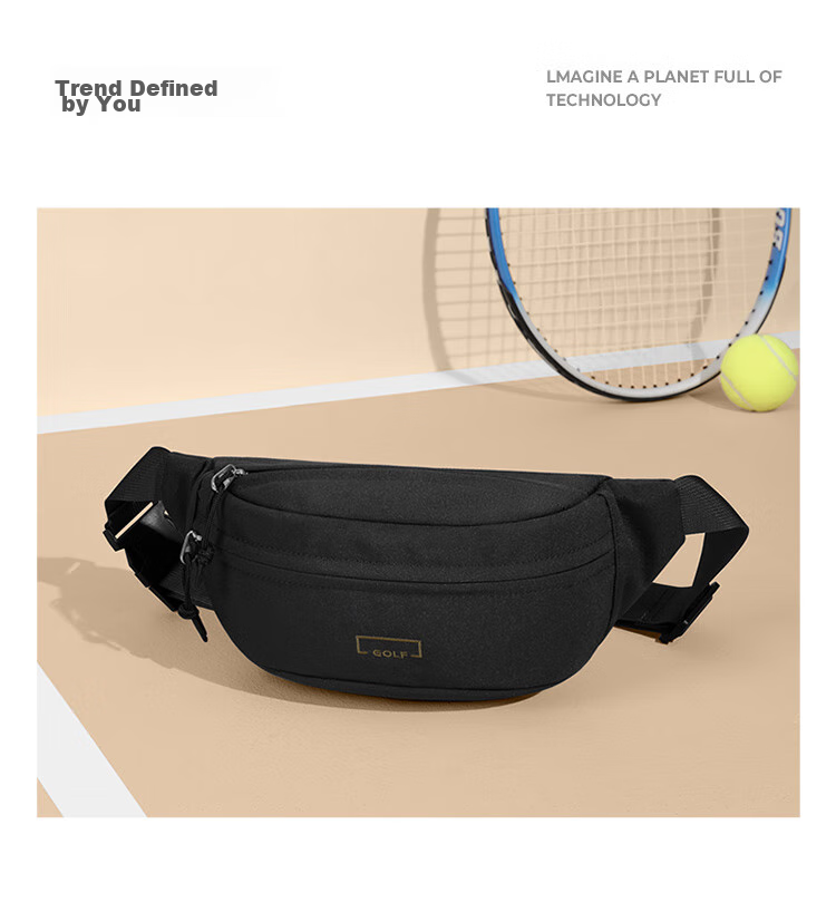 GOLF Chest Bag, Unisex Crossbody Bag, Casual Lightweight Phone And IPad Bag, Versatile Cycling Sports Waist Pack, Running Bag 34