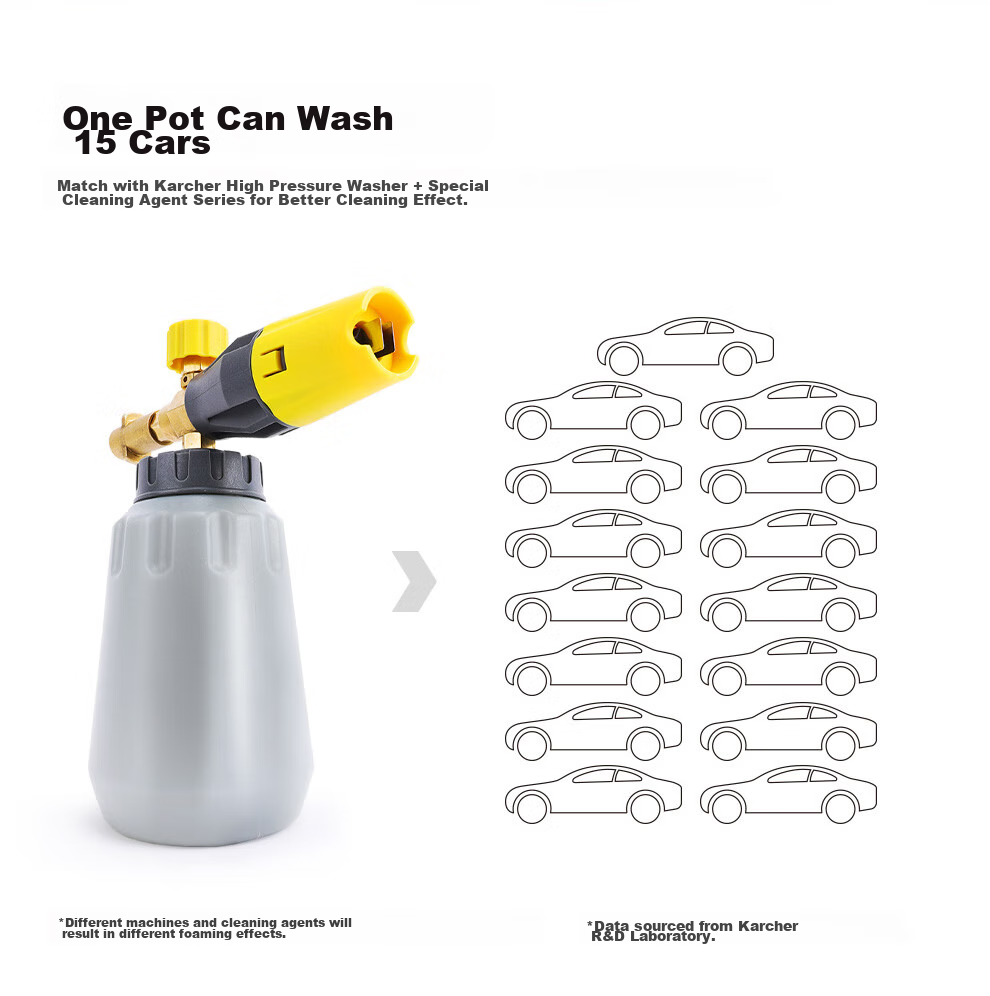 KARCHER German High-Pressure Car Washer, Water Gun Cleaning Machine Accessories, Foam Spray Bottle, PA Bottle 3