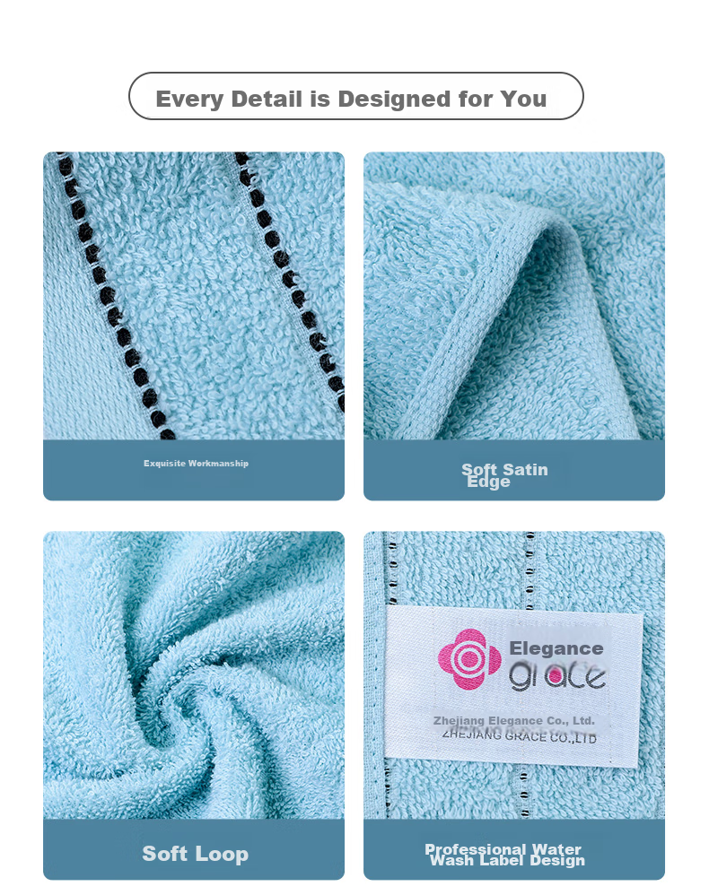Grace Pure Cotton Towels, Adult Home Use Lint-Free Xinjiang Cotton Bath Face Towels for Men And Women, 3-Pack Sports Towels 11
