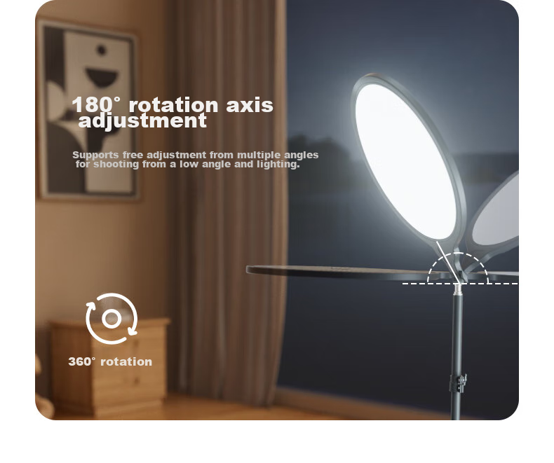 LATZZ Full-Screen Live Streaming Fill Light, Desktop Beauty Face Light, LED Streamer Studio Dedicated Face Light, Photography Video Soft Light, Full-Screen Shadowless Light 13