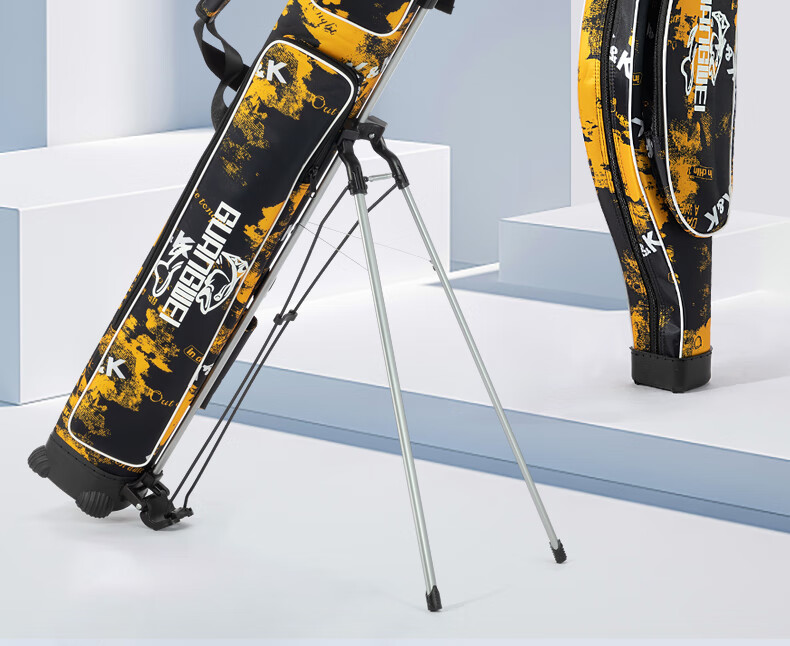GW Fishing Tackle Bag, Water Color Liangchen Rod Bag, 1.26 Meters Double-Layer Fishing Rod Bag, Big Belly Bag, Sea Rod Bag, Rock Fishing Rod Bag, Lure Bag, Fishing Tackle Supplies, Angling Accessories 2