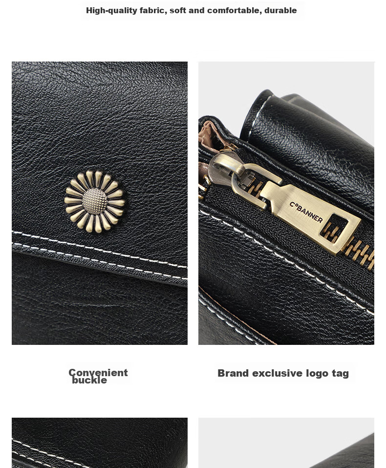 C.BANNER Leather Handbag, Women's Bag, Phone Bag, Shoulder Crossbody Bag, Light Luxury Fashion Birthday Mother's Day Gift, Practical Present for Mom 6