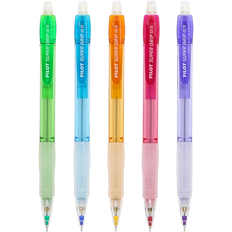 PILOT 0.5mm Mechanical Pencil for Primary School Students And Children, Exam Pencil, Stationery, Drawing Pencil, Sketching Pencil, Ergonomic Design with Eraser, Extendable Tip, H-185N, Gree
