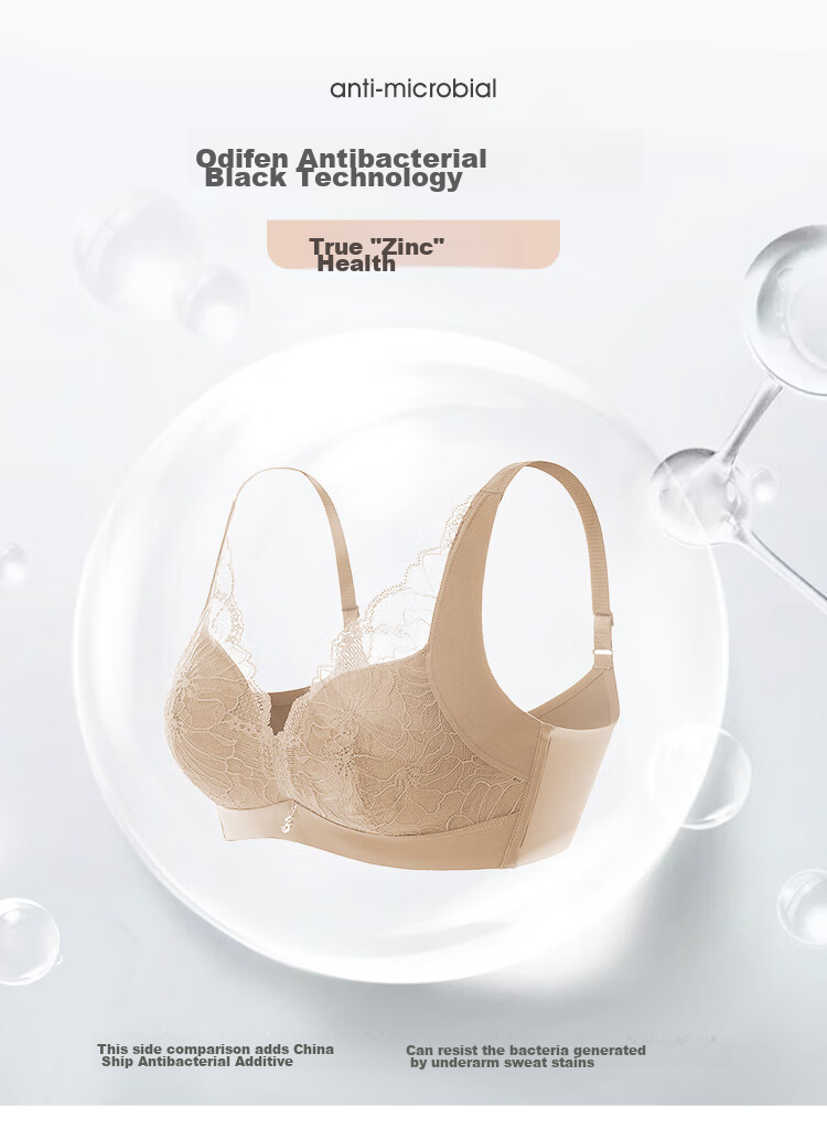 Ordifen Red Women's Wireless Bra Set for Zodiac Year, Lace Underwear, Push-Up Brassiere for Small Breasts, XB0330 3