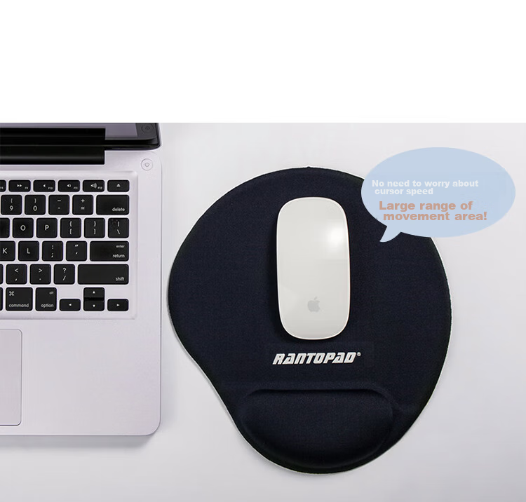 Rantopad TOTO Pro Memory Foam Wrist Rest Mouse Pad Lycra Surface Large Ergonomic Hand Support Mat Office Gaming FPS Smooth Non-Slip Desk Pad Mig 9